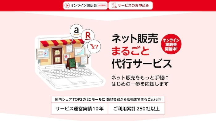 ネット販売まるごと代行サービス