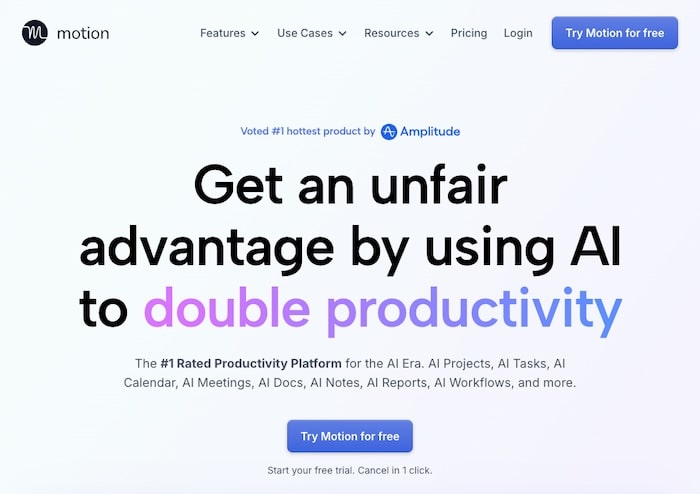 Motion|自動スケジューリングが得意